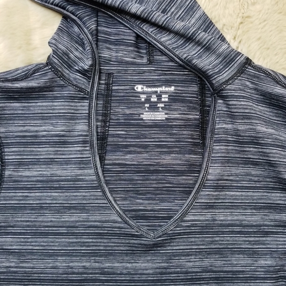 Champion v neck hoodie. - Picture 3 of 8